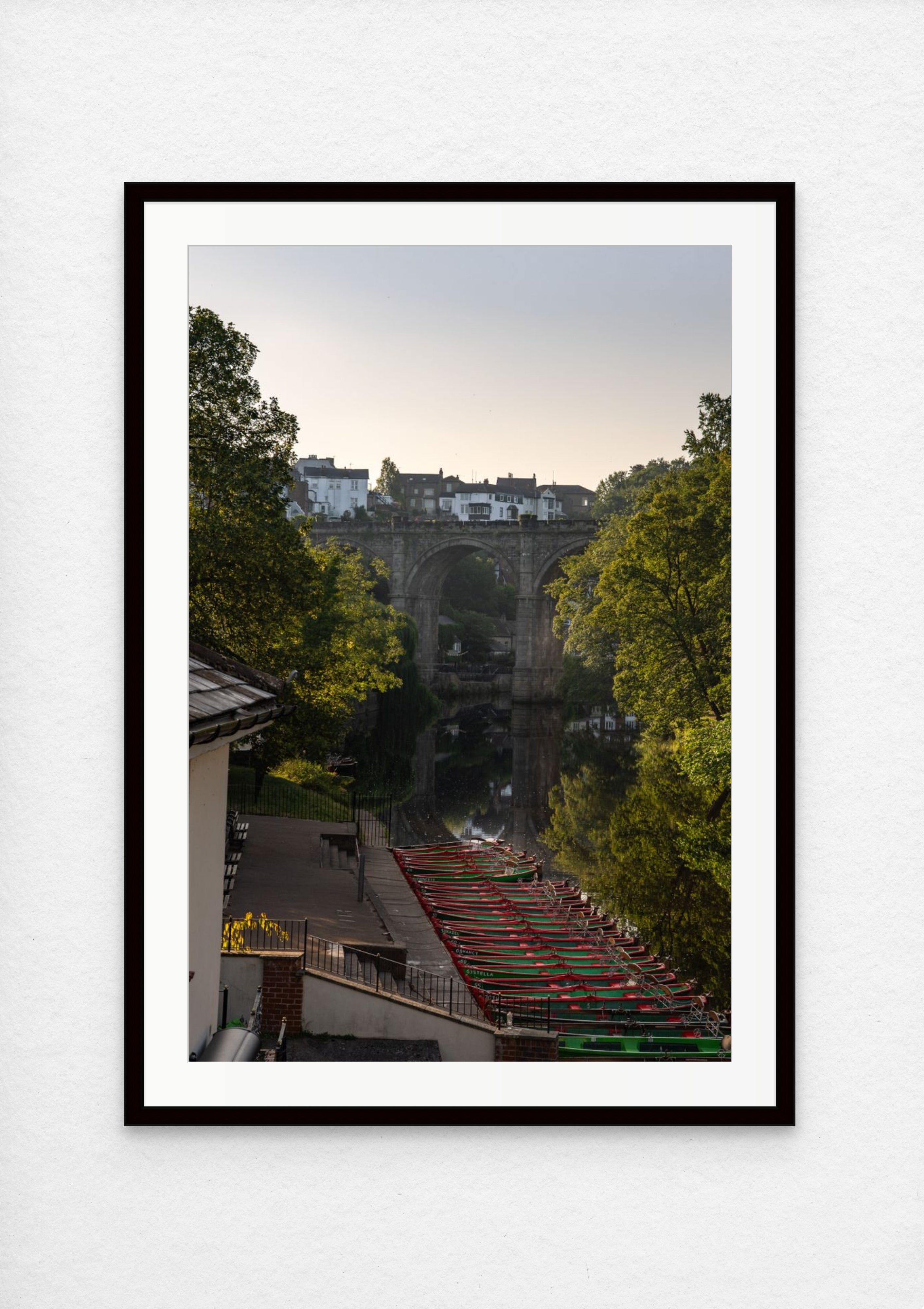 Knaresborough viaduct art print - Knaresborough river photography