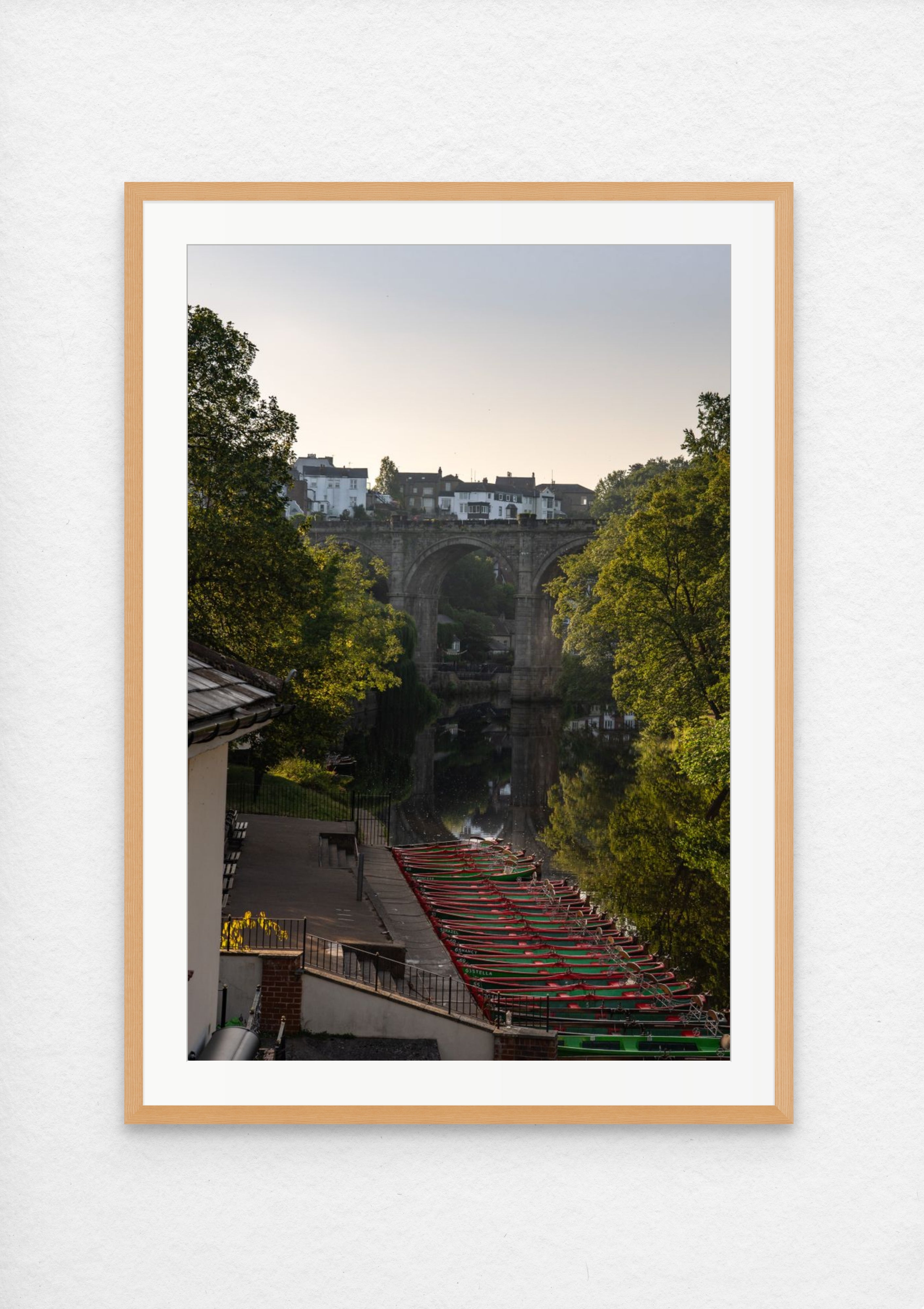 Knaresborough viaduct art print - Knaresborough river photography