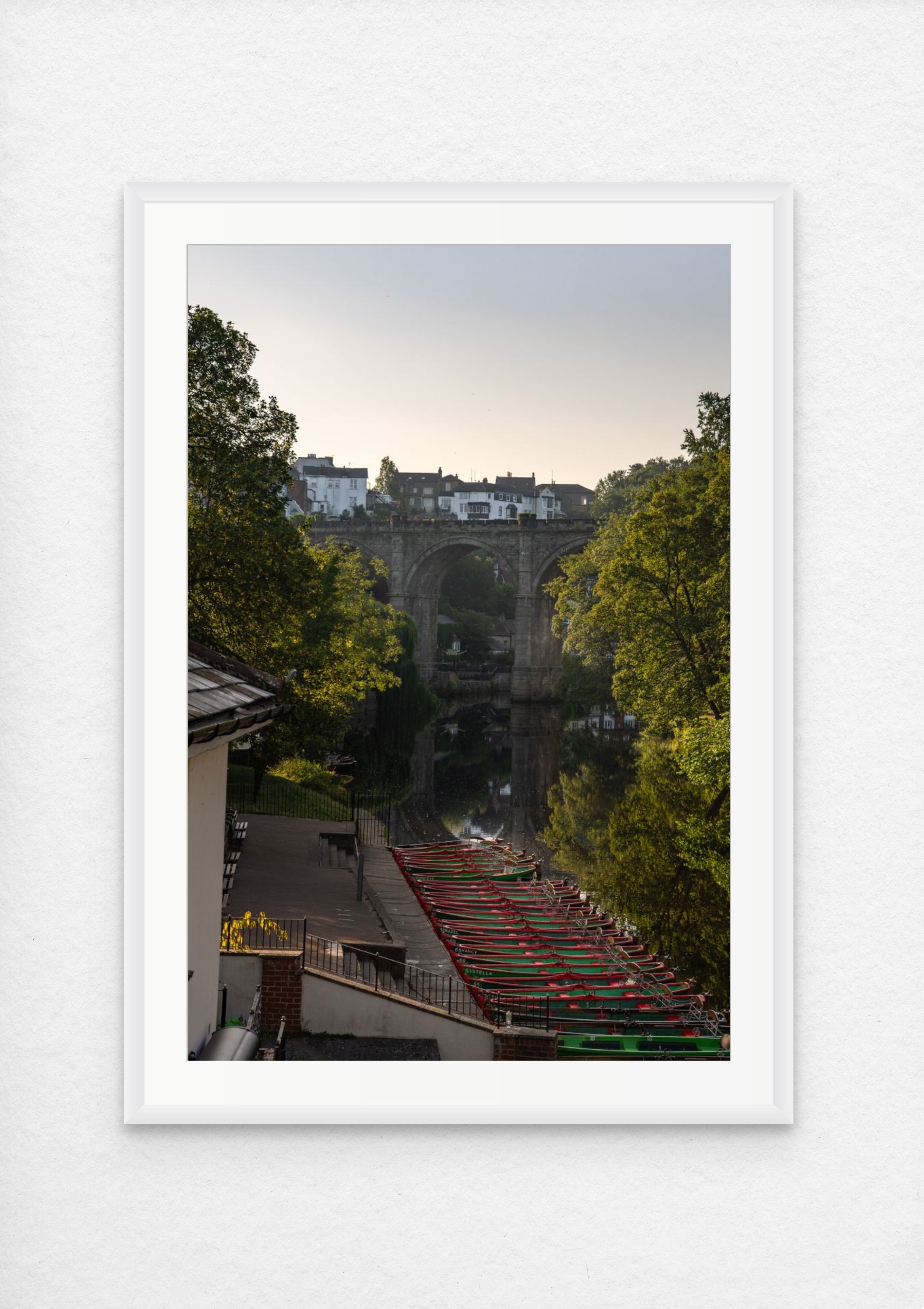Knaresborough viaduct art print - Knaresborough river photography