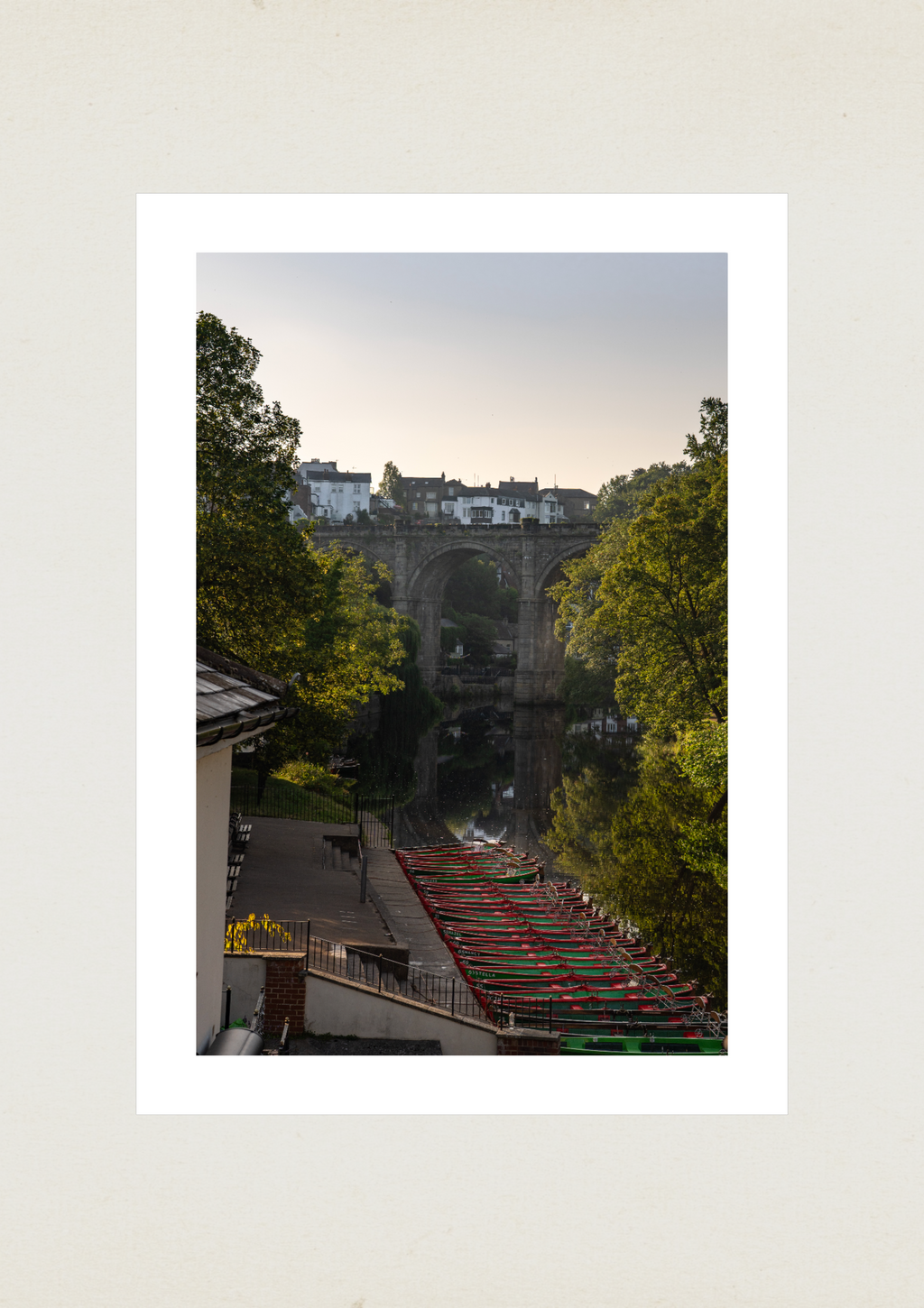 Knaresborough viaduct art print - Knaresborough river photography